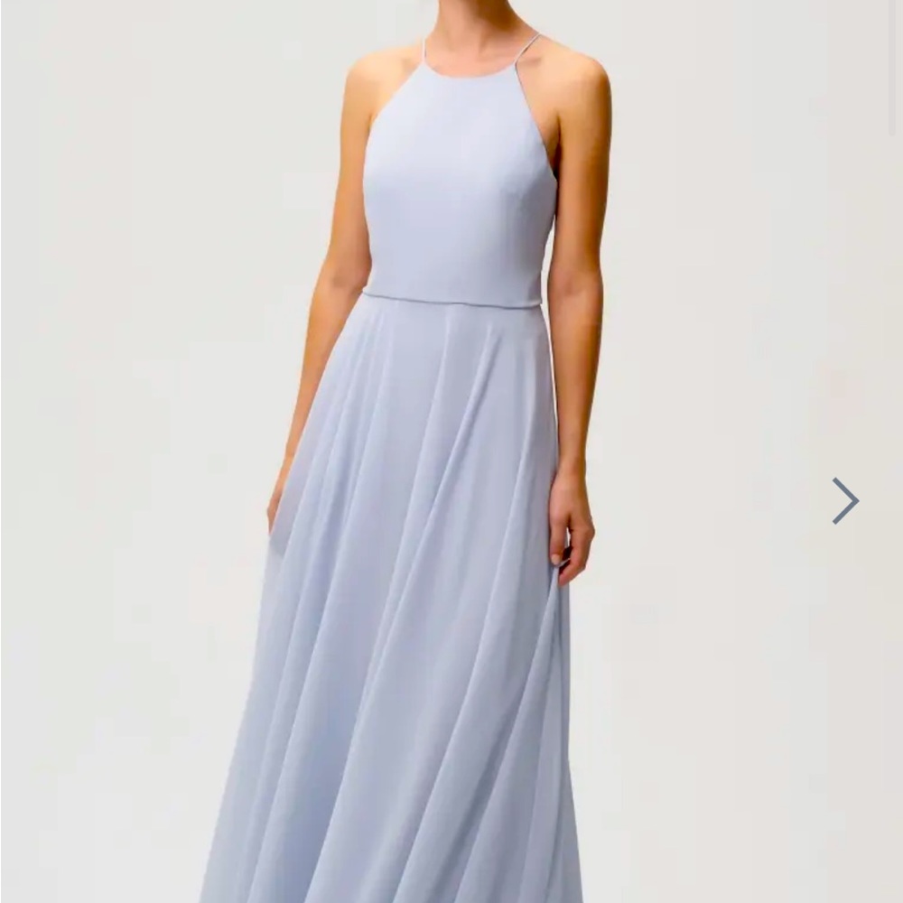 Jenny Yoo Luca Bridesmaid Formal Dress in Whisper Blue Size 24